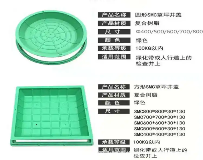 宝塔树脂复合种植井盖展示